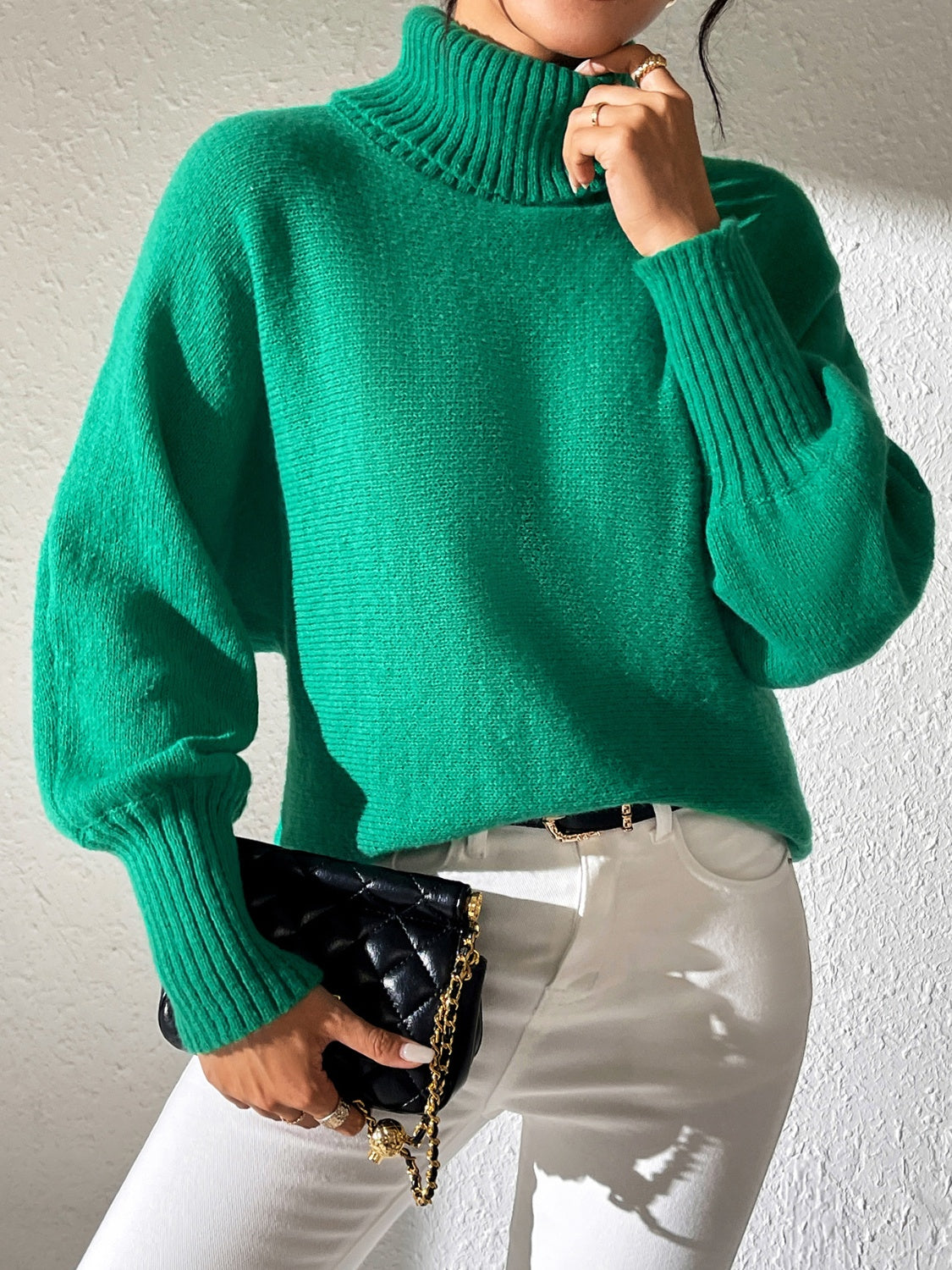 Turtleneck Long Sleeve Sweater